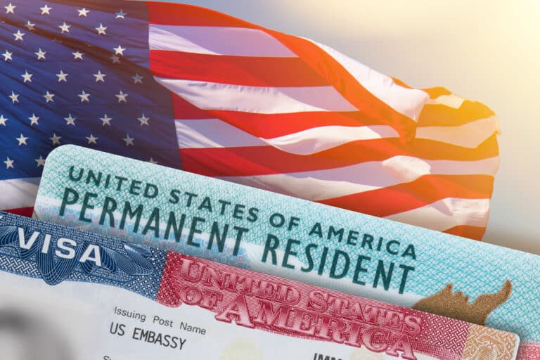 Immigration permanent resident cards and visa handled by an immigration attorney.