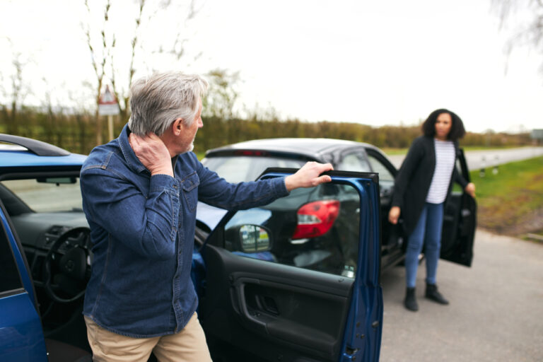 Car crashed into parked car needing personal injury attorney Clovis