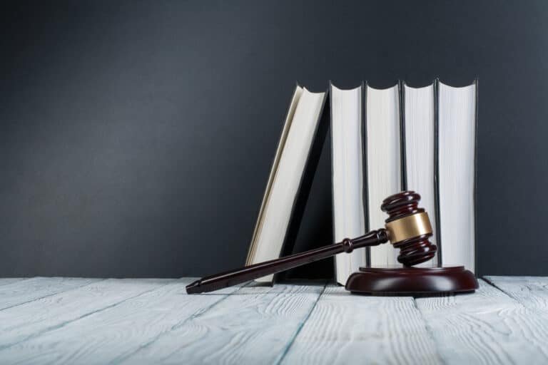 immigration books with gavel by immigration attorney Tulare