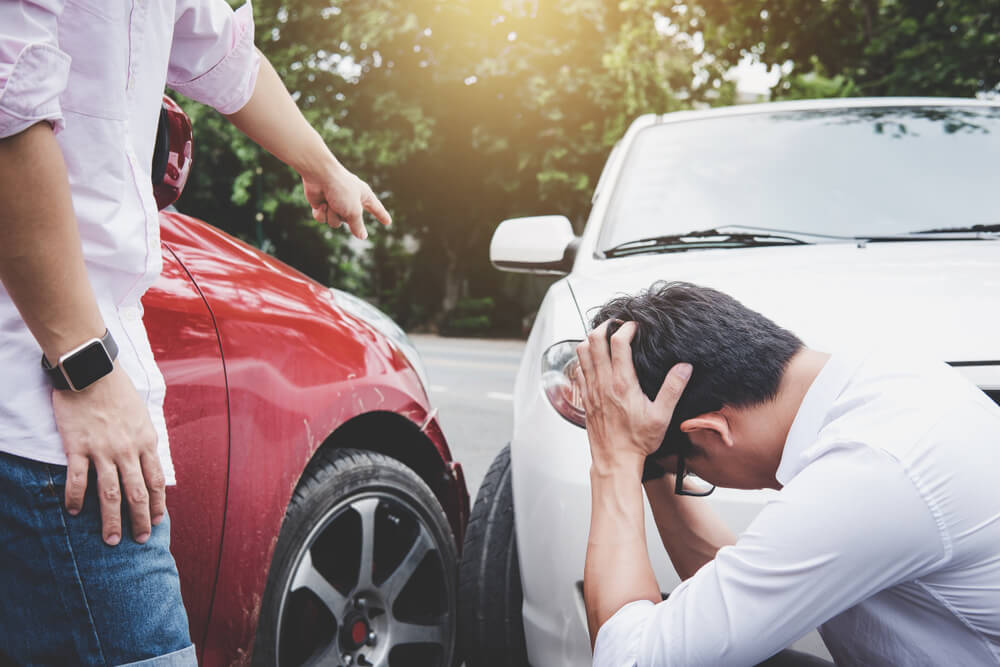 what happens if i'm at fault in a car accident california