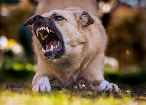 Perro agresivo — abogado de mordedura de perro en Clovis