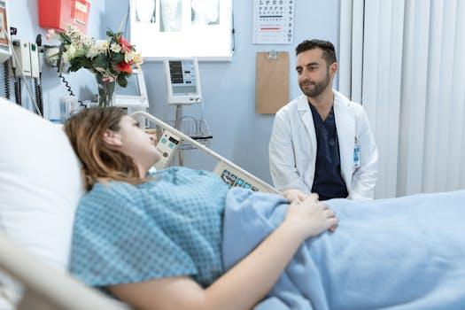 Doctor examining patient — Madera traumatic brain injury lawyer