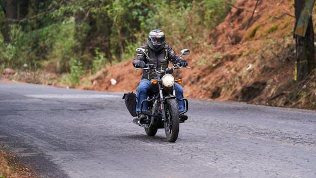 Motorcyclist on rural road — Sanger motorcycle accident lawyer