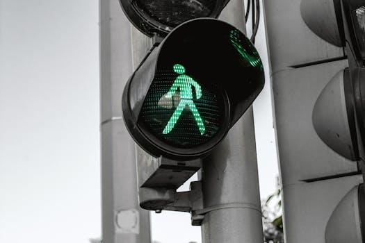 Walk signal crosswalk — Selma pedestrian accident lawyer